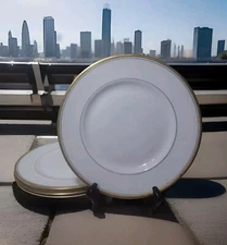 4 Monticello by Syracuse China Old Ivory Dinner Plate 9.75”