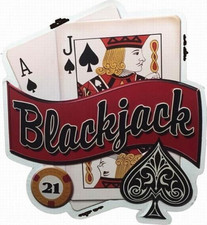 TARGA METALLO POKER BLACKJACK 21 CARTE INSEGNA PUB RISTORANTE CLUB Cm. 50x45