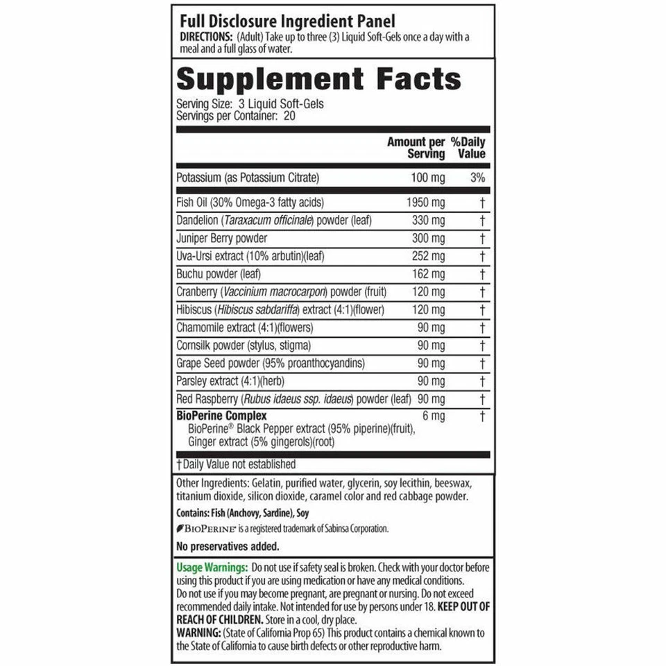 Irwin Naturals Hinchazón para Apoyar el Balance de Agua, 60 Cápsulas Blandas Líquidas  Foto 2 de 2