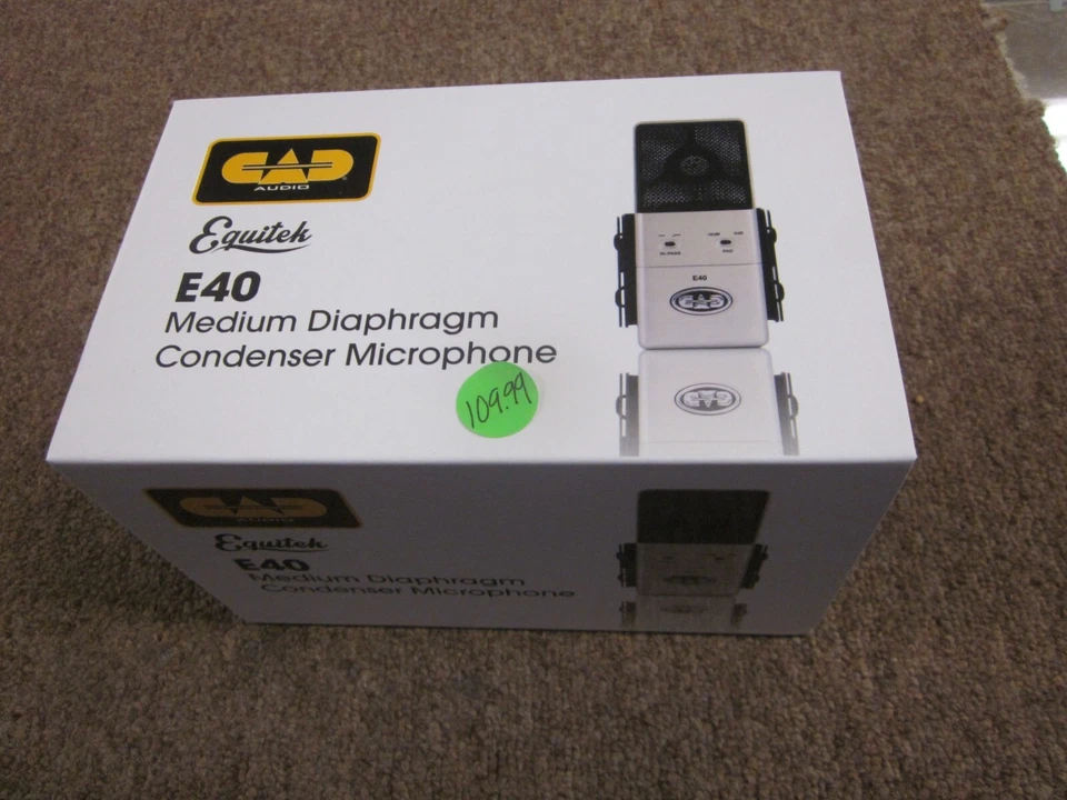 CAD Equitek E40 studio recording microphone - new in box w/ warranty,etc. - Image 2 of 4