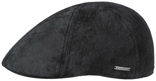 STETSON Leather Flatcap Duck Cap Gatsby 