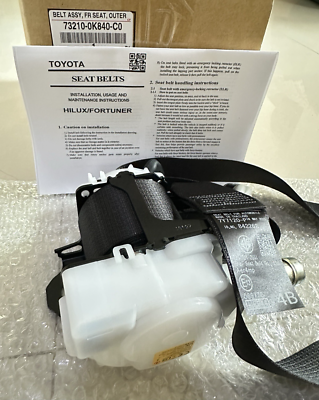 732100K840C0 Genuine Toyota Belt ASSY FR Seat 73210-0k840-c0 for