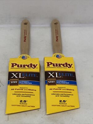 Lot Of (2) Purdy XL Elite Glide 2-1/2 in. W Angle Trim Paint Brush