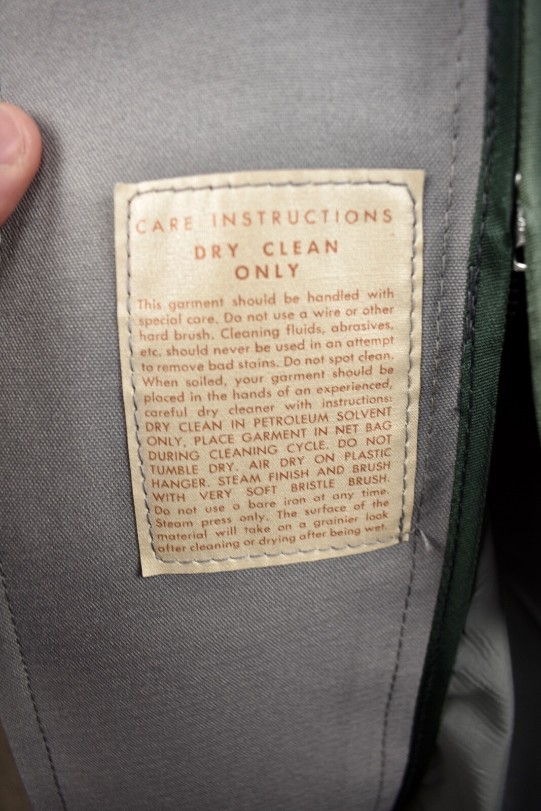 1976-1994 Grais Solid Light Gray 100% Polyester F… - image 10