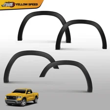 Fender Flares Fit For 2019-2024 Dodge Ram 1500 Wheel Cover Protector Smooth 4PCS