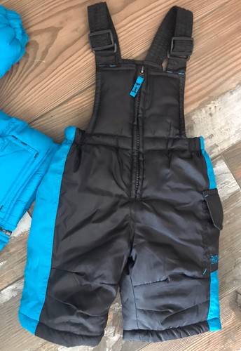 New - Pacific Trail Ski Bib, Jacket, Overalls Black Blue Toddler Boys ~ 6 M - Picture 3 of 7