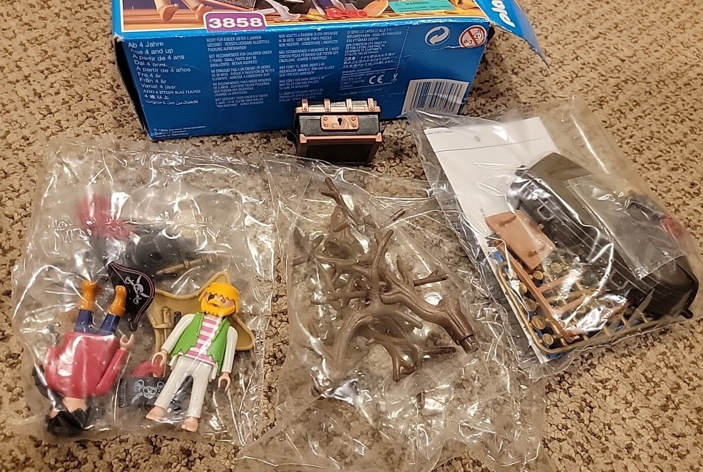 Mode d’emploi Playmobil set 3858 Pirates Coffre au trésor
