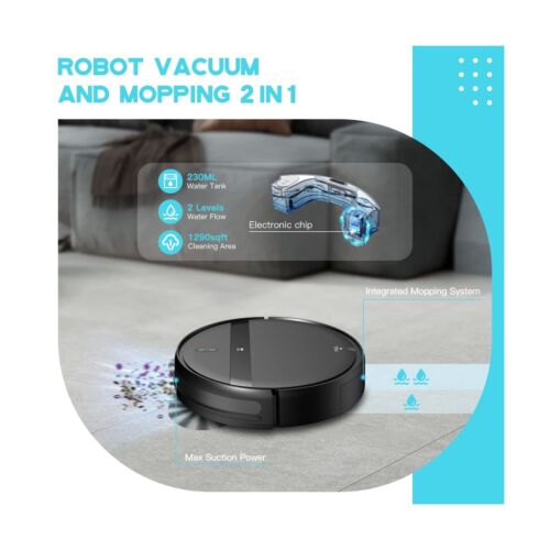 Robot Vacuum and Mop Combo, WiFi/Alexa/App, Smart Robotic Vacuum Cleaner, Ult... - Picture 3 of 7