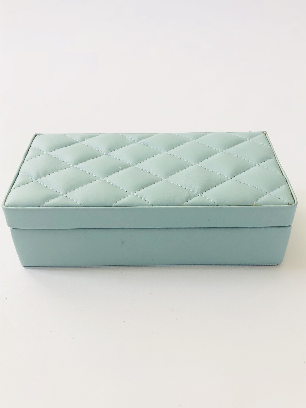 Tuscan Designs Mint Green Jewelry Box 4x8x3” Good Condition | eBay