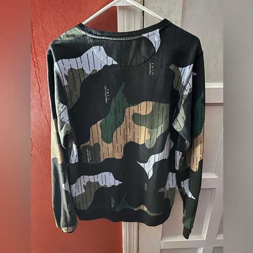 Sudadera Scotch & Soda para hombre Ámsterdam azul camuflaje firma cuello redondo - Imagen 5 de 13