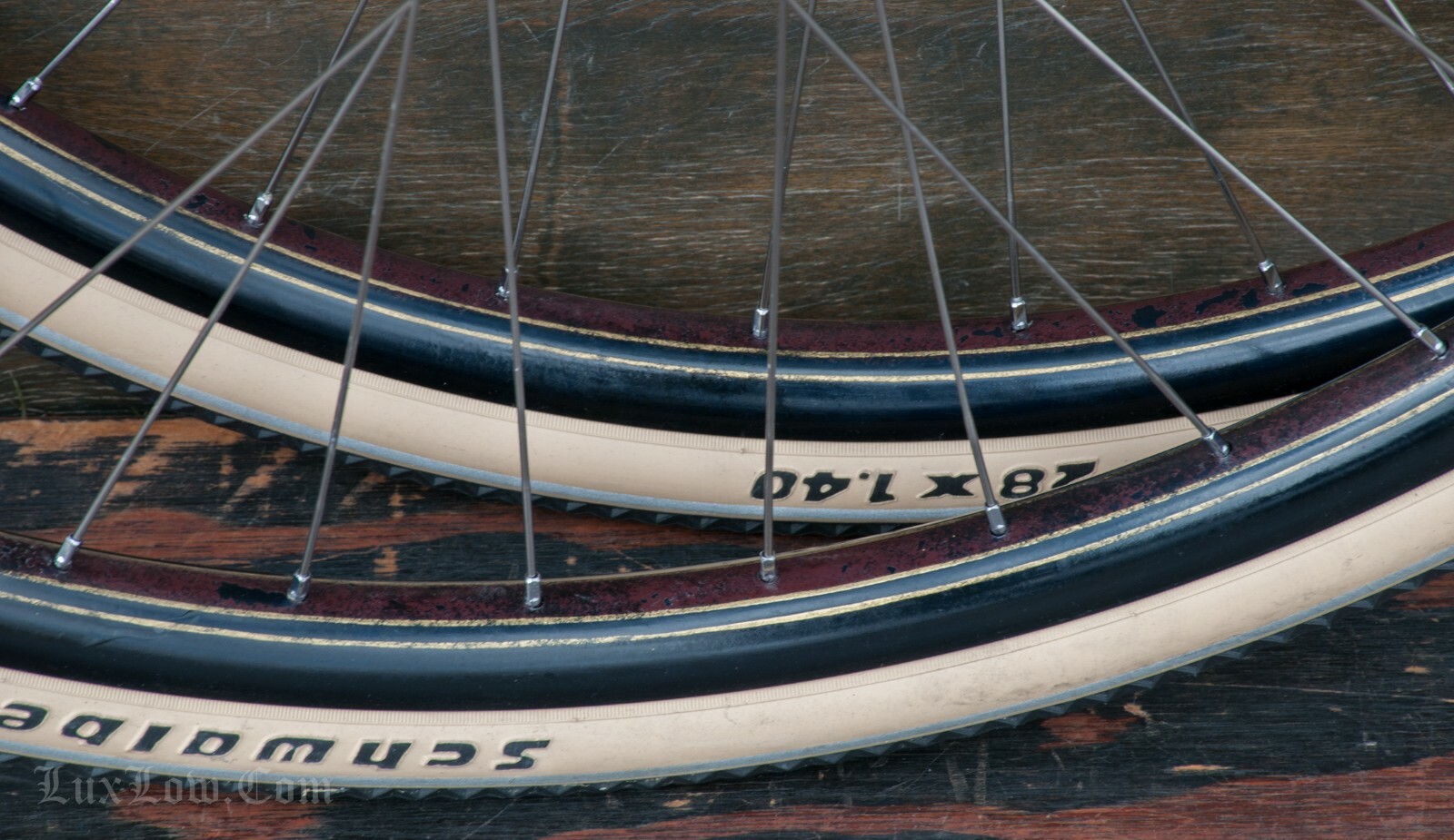 28" TOC Bicycle WHEELS Vintage Morrow Hub Tires Prewar Schwinn Wood Rim