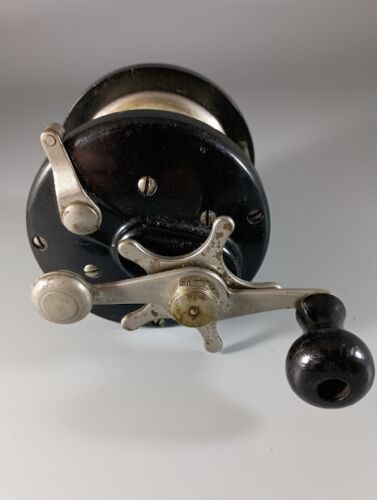 Bronson J.A. de colección Carrete Coxe Modelo Nº 190 - 250 Yardas Hecho en EE. UU. - ¡Buen Forma! - Imagen 2 de 8