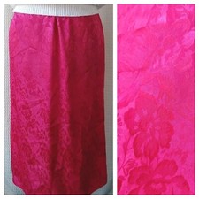 Vintage Pink on Pink Floral Skirt with Elastic Waist Size 12