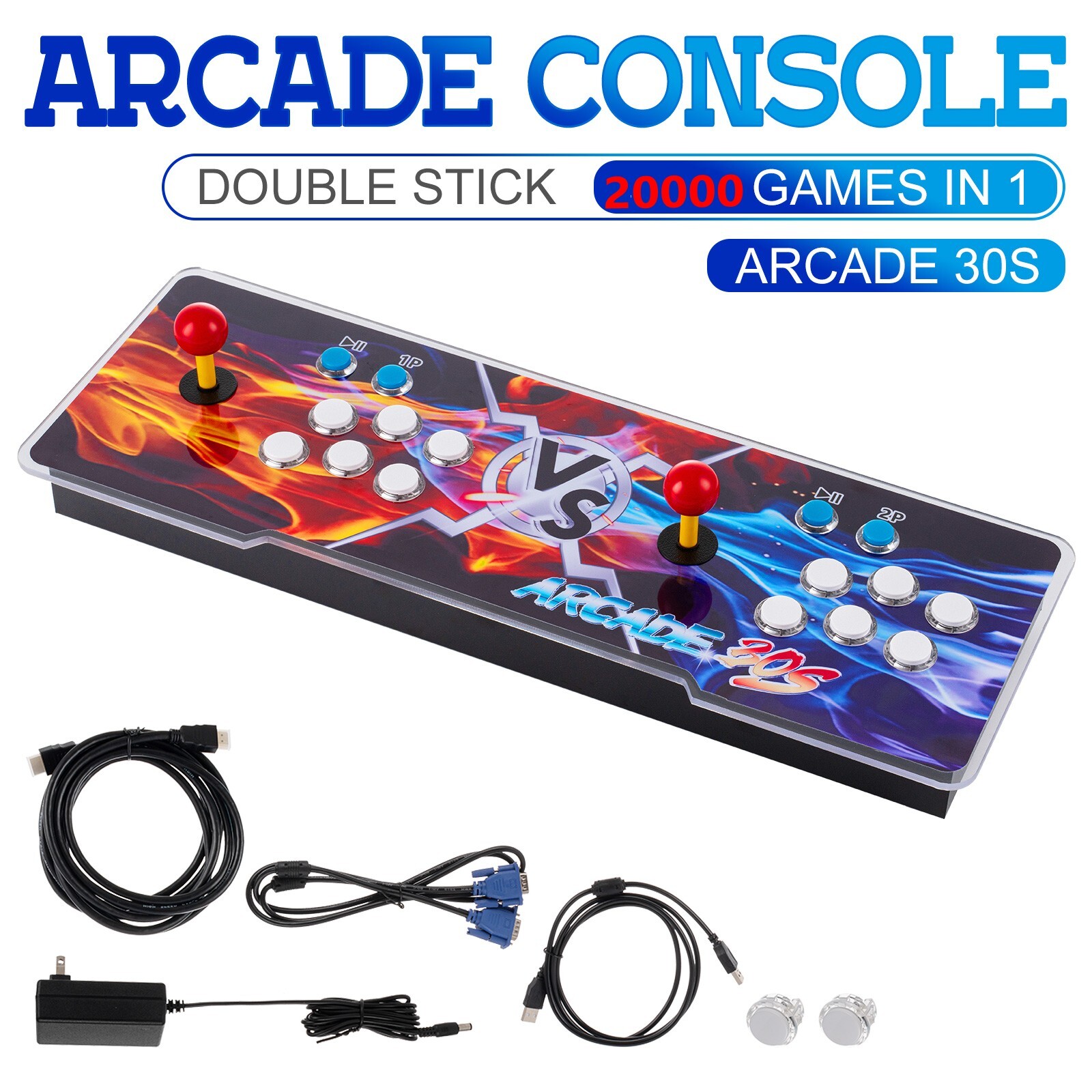 New Pandora Box 30s 20000 in 1 Retro Video Games Double Stick Arcade Console