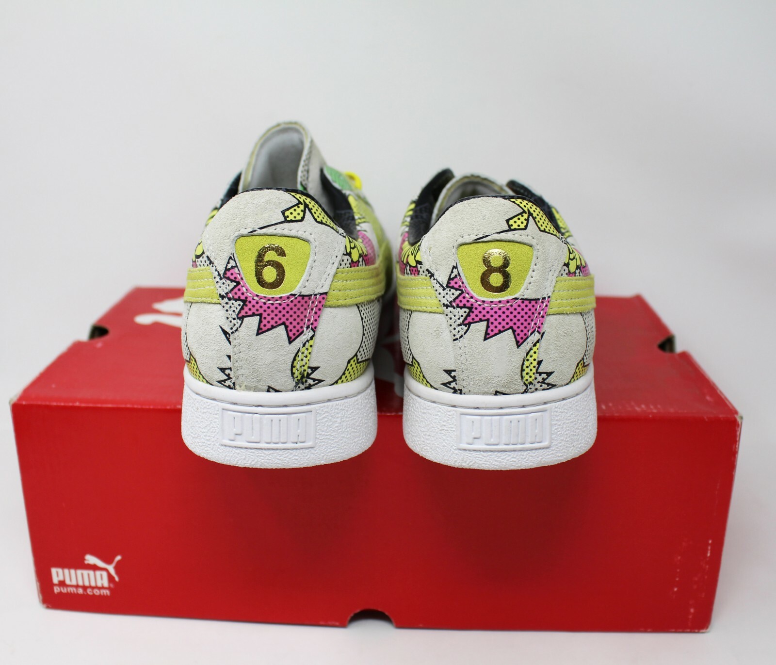 puma basket 68 comic print