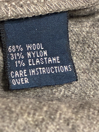 POLO RALPH LAUREN Men's Gray Flannel Wool 5 Pocket Pants/Jeans 36 X 30 (29) - Picture 7 of 8