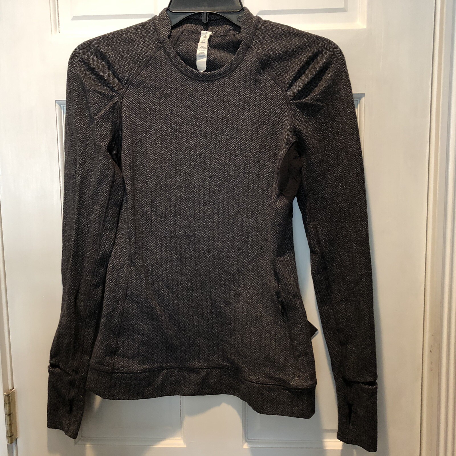 lululemon herringbone print pullover running yoga… - image 1