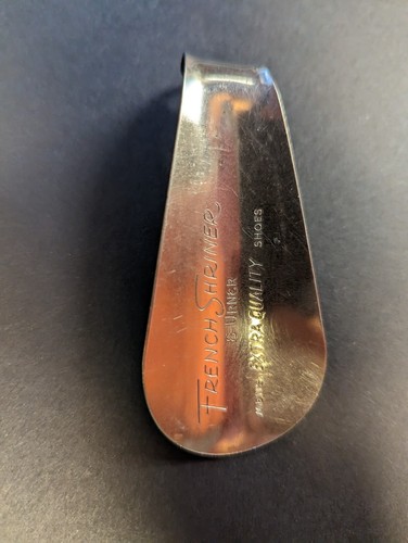 Vintage Gold Bond Shoes Sears Shoe Horn Stainless Steel 3.5" Classic Polished - Picture 6 of 11