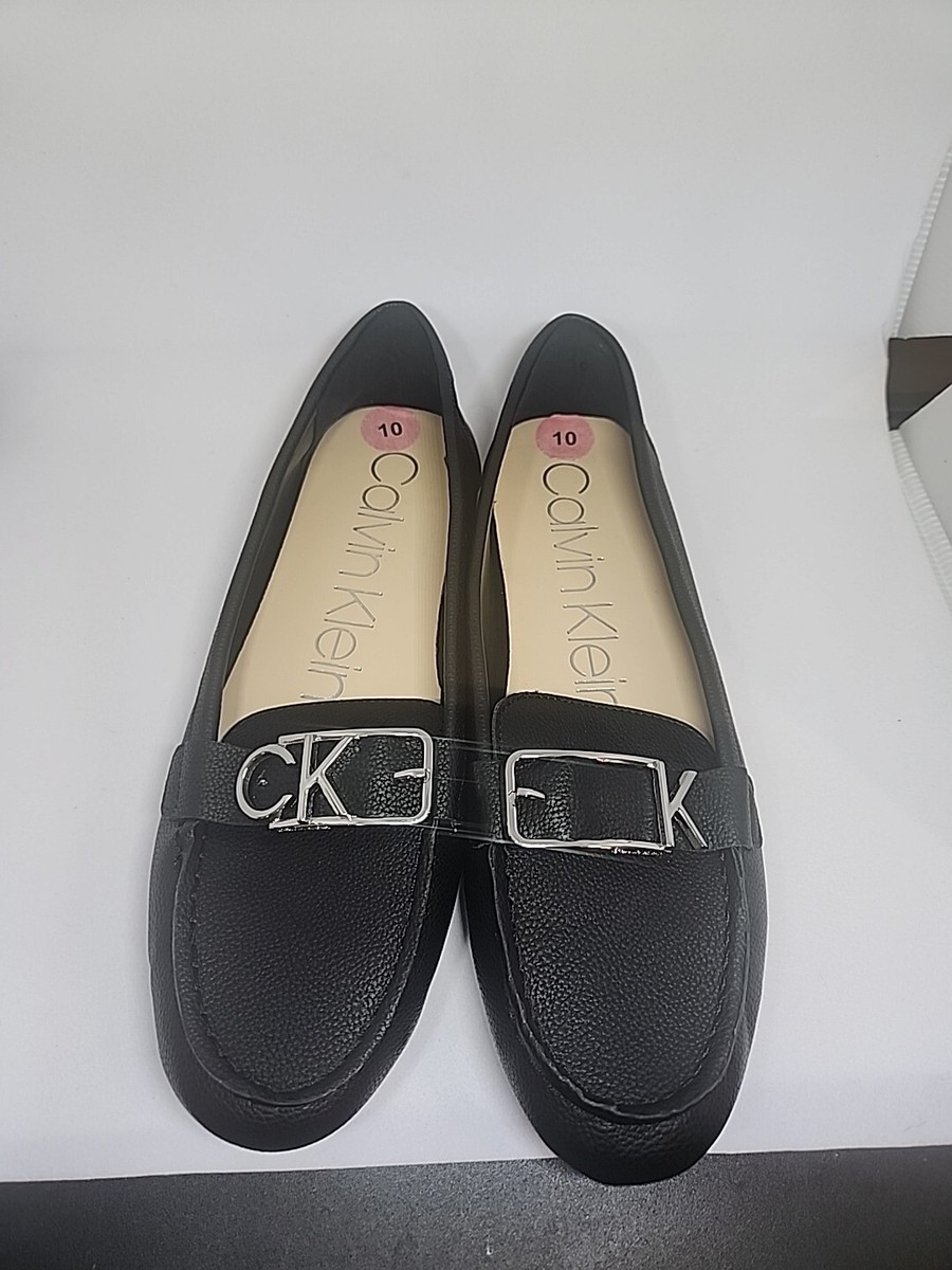 Calvin Klein Logan Loafer Black Pebbled Leather Size 10  display picture 2