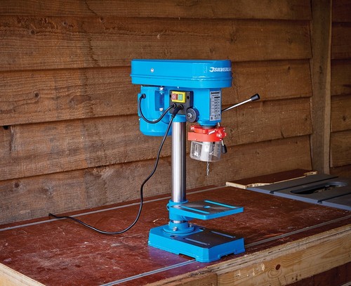 Silverline 350w Drill Press 5 Speed Belt Drive Pillar Bench Table 0-50mm Gauge - Picture 3 of 7