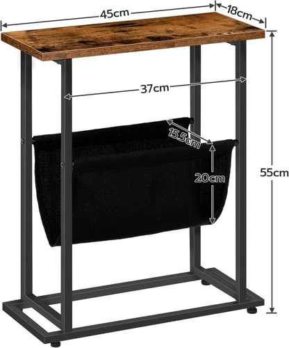 HOOBRO Klappbar Tablett Tisch Beistelltisch Klapptisch TV Tray Couchtisch - Bild 15 von 17