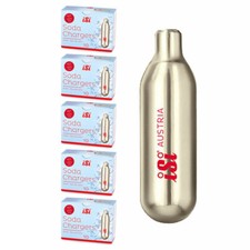50 ISI SODA CHARGERS capsule per seltz ricariche per sifone 10ml NUOVE