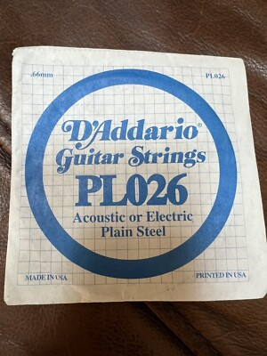D Addario PL026 Single Guitar String