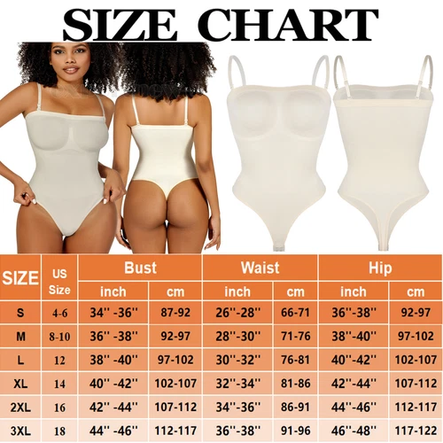 Body donna modellante a compressione senza spalline modellante controllo pancia tubetop - Foto 35 di 42