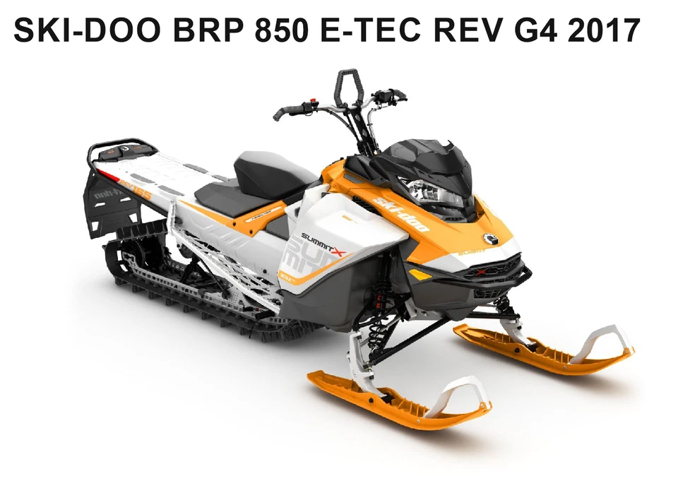 BRP SKI-DOO 850 E-TEC REV SUMMIT Gen4 2017 plantilla formato vectorial dirección asistida eléctrica Ai CDR S2 Foto 2 de 4