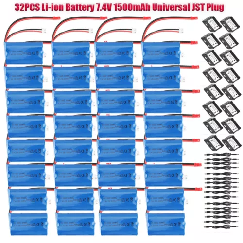 7.4V 1500mAh JST Plug Li-ion Battery With Balance Charger For RC Cars Trucks - Picture 18 of 19
