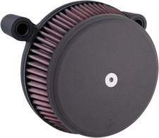 Arlen Ness Billet Sucker Stage I Air Filter Kit with Steel Cover Smooth