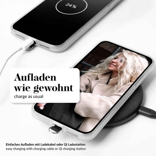 Handykette für HTC U24 Pro Universal Band ohne Hülle Kette Karabiner abnehmbar - Picture 5 of 9