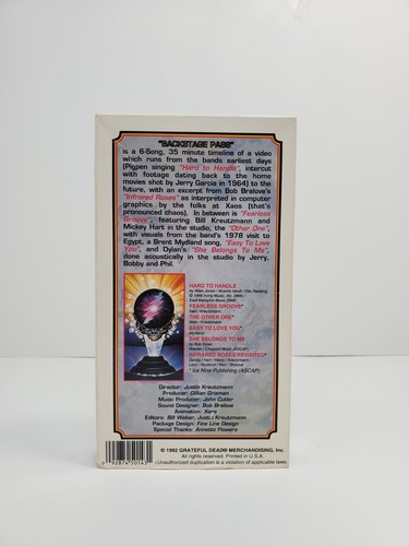 Backstage Pass by Grateful Dead (VHS Tape, Nov-1992) Access All Areas - Foto 3 di 5