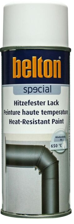 Spray Vernice Alta Temperatura 650°C Bianco 400ML Belton