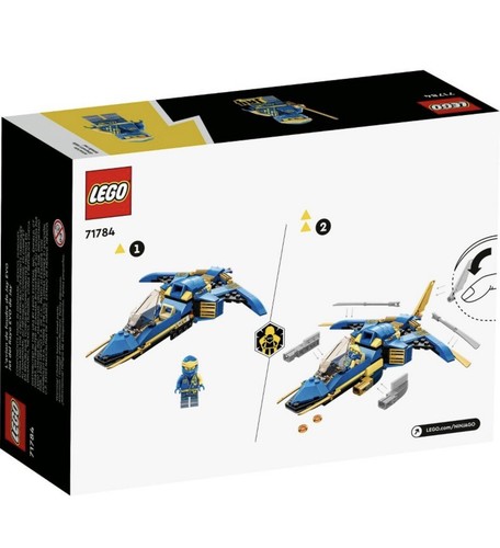 Nueva caja sellada LEGO Ninjago Jay's Lightning Jet EVO 146 piezas juego de avión de juguete 71784 - Imagen 2 de 5