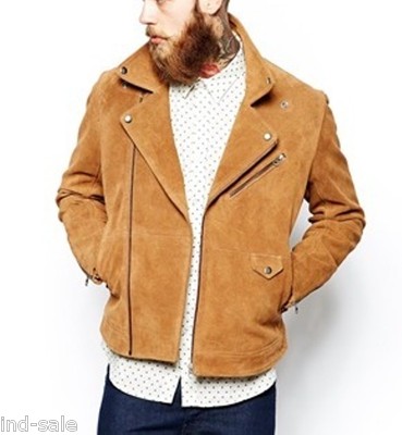 Brando Cheap Shearling Coat Genuine LEATHER JACKET Custom Made