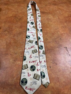E=MC2 Mens Tie Novelty Math Neckties Science Teacher Steve Harris Einstein