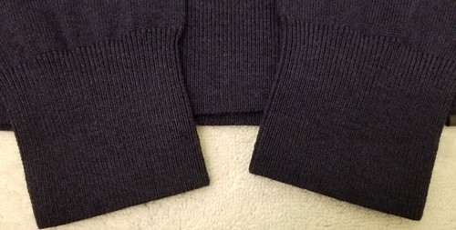 NWT QOR Small Navy Blue Merino Wool Pullover Sweater Shirt - Picture 12 of 12