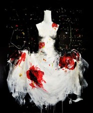 LUCA BELLANDI olio su tela 119.5x100cm