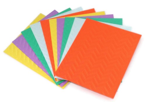 10 CHEVRON Embossed A2 Card Fronts Recollection Cardstock - You Choose Color Set - Picture 16 of 19
