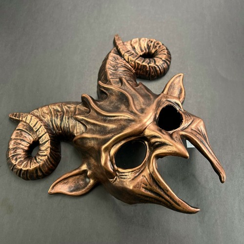 Demon Ram God Ancient Greek Beast Satan Spirit Men Masquerade mask- Rose Gold - Picture 6 of 9
