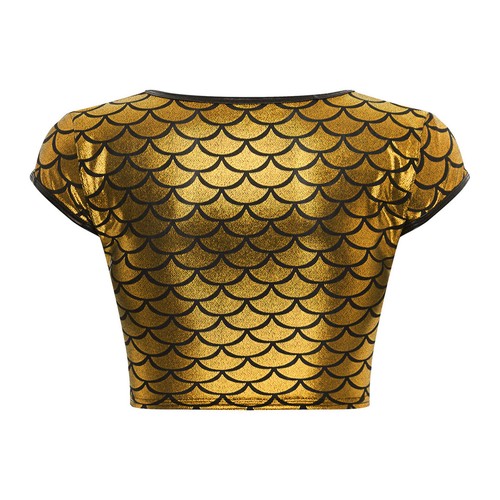 Women's See Through Sheer Mesh Slim Crop Top Casual Sexy T-Shirt Sexy Blouse - Picture 24 of 25