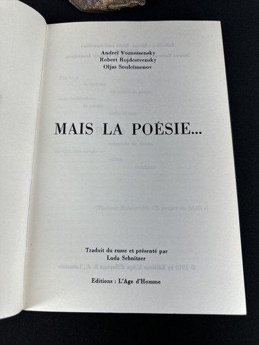 Aber die Poesie, Voznessensky, Rojdestvensky, Suleimenow 1972 - Bild 7 von 11