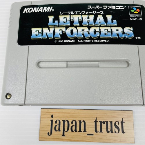 Konami Lethal Enforcers Super Famicom Game and Guns SFC Japan Tested Working - Picture 17 of 19