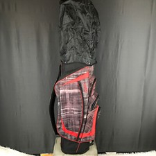 OGIO Shredder Golf Cart Bag 15 Way Uniter Club Management System Red Raincover