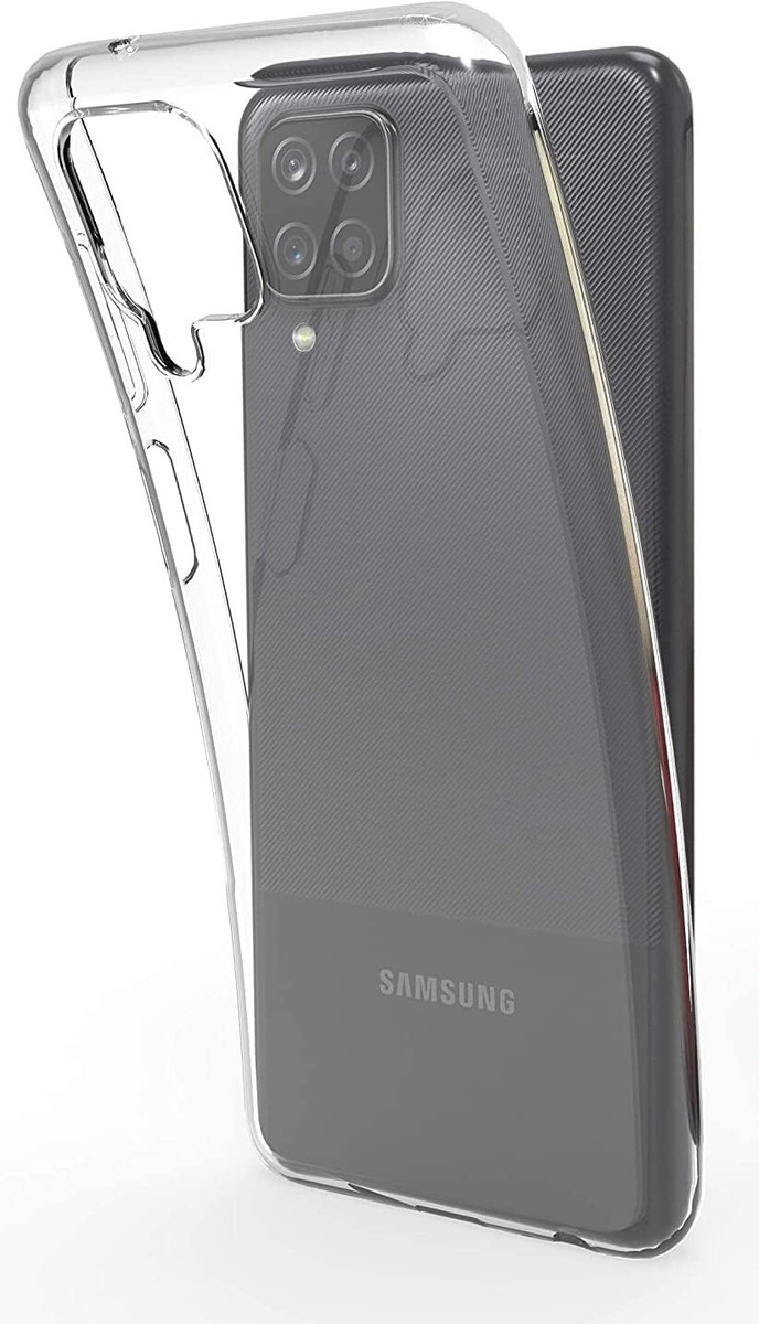 For SAMSUNG GALAXY F12 SHOCKPROOF TPU CLEAR CASE SOFT SILICONE