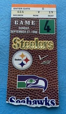 ALAN FANECA NFL HOF ROOKIE YEAR 1998 STEELERS TICKET STUB THREE RIVERS STADIUM