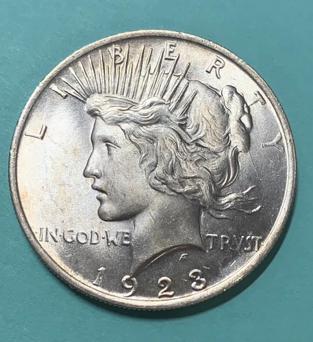 1923-P PEACE DOLLAR, HIGH GRADE, CHOICE MS++