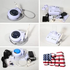 Escalador piezoeléctrico ultrasónico portátil Dental + pieza de mano + puntas