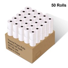 50 Rolls 2 1/4 x 50' Thermal Paper Credit Card/ Cash Register/ POS Receipt Paper